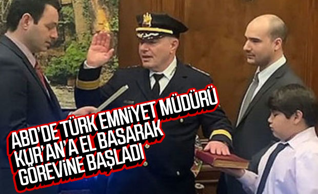 ABD'de Türk emniyet müdürü görevine başladı