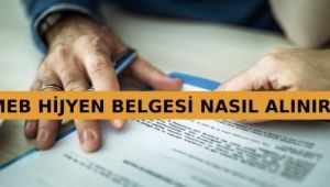 MEB Onaylı Hijyen Belgesi